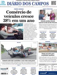 Capa do jornal Diário dos Campos 05/10/2023
