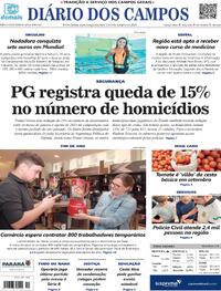 Capa do jornal Diário dos Campos 06/10/2023