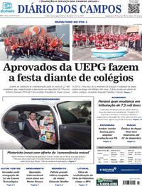 Capa do jornal Diário dos Campos 06/12/2023
