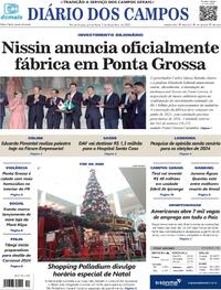 Capa do jornal Diário dos Campos 07/12/2023