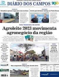 Capa do jornal Diário dos Campos 08/11/2023