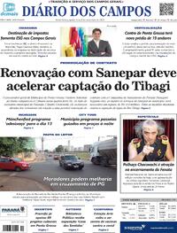 Capa do jornal Diário dos Campos 09/11/2023