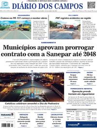 Capa do jornal Diário dos Campos 11/10/2023
