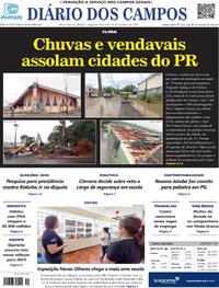 Capa do jornal Diário dos Campos 13/10/2023