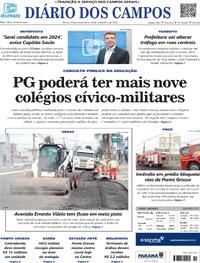 Capa do jornal Diário dos Campos 14/11/2023