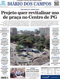 Capa do jornal Diário dos Campos 20/12/2023