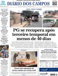 Capa do jornal Diário dos Campos 21/11/2023