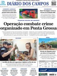 Capa do jornal Diário dos Campos 21/12/2023