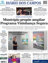 Capa do jornal Diário dos Campos 26/10/2023
