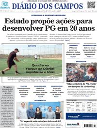 Capa do jornal Diário dos Campos 27/10/2023