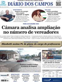 Capa do jornal Diário dos Campos 30/11/2023