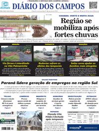 Capa do jornal Diário dos Campos 31/10/2023