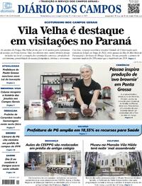 Capa do jornal Diário dos Campos 01/03/2024