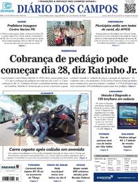 Capa do jornal Diário dos Campos 02/02/2024