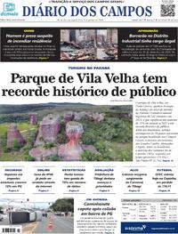 Capa do jornal Diário dos Campos 03/01/2024