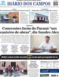 Capa do jornal Diário dos Campos 06/02/2024
