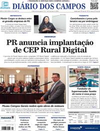 Capa do jornal Diário dos Campos 07/02/2024