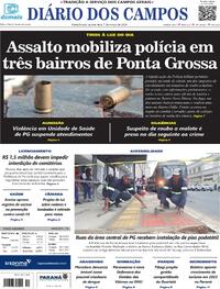 Capa do jornal Diário dos Campos 07/03/2024