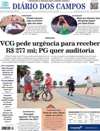 Capa do jornal Diário dos Campos 08/02/2024