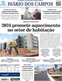 Capa do jornal Diário dos Campos 12/01/2024