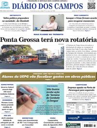 Capa do jornal Diário dos Campos 12/03/2024
