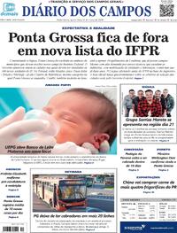 Capa do jornal Diário dos Campos 13/03/2024