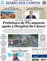 Capa do jornal Diário dos Campos 14/03/2024
