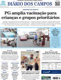Capa do jornal Diário dos Campos 16/01/2024