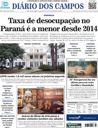 Capa do jornal Diário dos Campos 16/02/2024