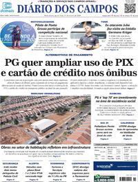 Capa do jornal Diário dos Campos 17/01/2024