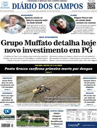 Capa do jornal Diário dos Campos 19/04/2024