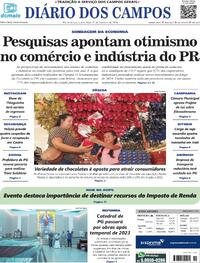 Capa do jornal Diário dos Campos 21/02/2024