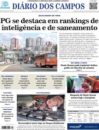 Capa do jornal Diário dos Campos 21/03/2024