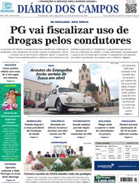 Capa do jornal Diário dos Campos 23/02/2024