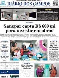 Capa do jornal Diário dos Campos 24/01/2024