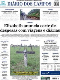 Capa do jornal Diário dos Campos 25/01/2024