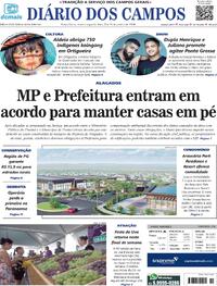 Capa do jornal Diário dos Campos 26/01/2024