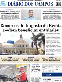 Capa do jornal Diário dos Campos 26/03/2024