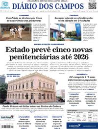 Capa do jornal Diário dos Campos 26/04/2024