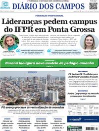 Capa do jornal Diário dos Campos 27/02/2024