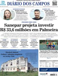 Capa do jornal Diário dos Campos 28/03/2024