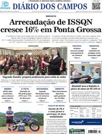 Capa do jornal Diário dos Campos 30/01/2024