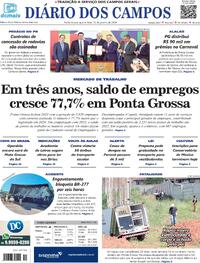 Capa do jornal Diário dos Campos 31/01/2024