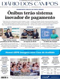 Capa do jornal Diário dos Campos 02/12/2025