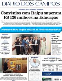Capa do jornal Diário dos Campos 04/11/2025