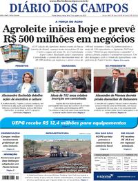 Capa do jornal Diário dos Campos 05/08/2025