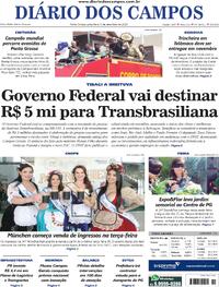 Capa do jornal Diário dos Campos 05/09/2025
