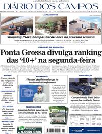 Capa do jornal Diário dos Campos 05/12/2025