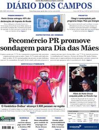 Capa do jornal Diário dos Campos 06/05/2025