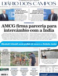 Capa do jornal Diário dos Campos 07/10/2025